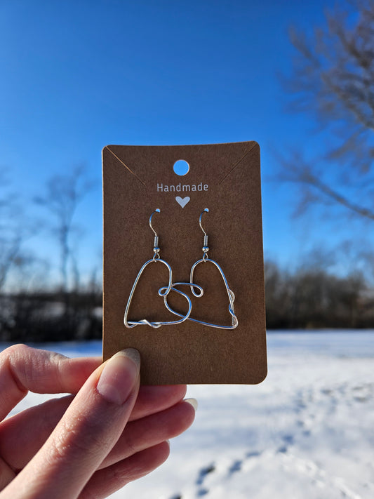 Heart Dangle Earrings